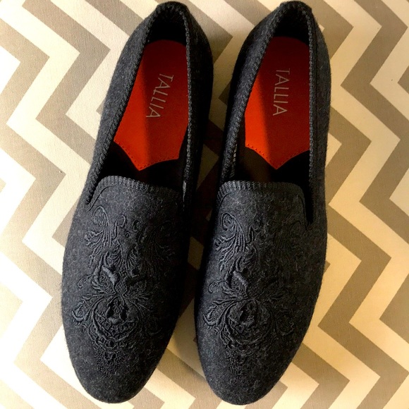 TALLIA Other - TALLIA MEN’S Gray/Black Work Dress Loafers Shoes size 11 NEW w TAGS Christmas!